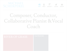 Tablet Screenshot of michaelscherperel.com